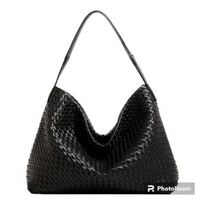 Woven Vegan Leather Bag (Bottega Inspired)